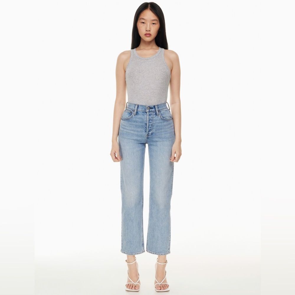 Aritzia Denim Forum The Arlo High Rise Straight 28L 26